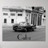 Amerikaanse auto's in Havana Cuba Poster (Voorkant)