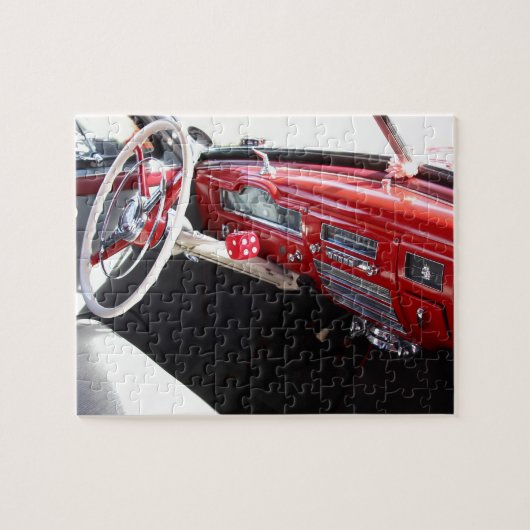  Amerikaanse auto's met een klassieke inwendige 19 Legpuzzel (Horizontaal)