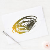 Amerikaanse autosnelrijtuigen ovale sticker (Envelop)