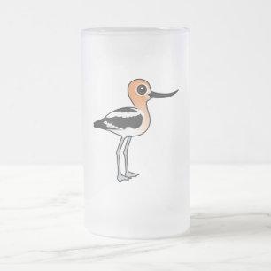 Amerikaanse Avocet Matglas Bierpul