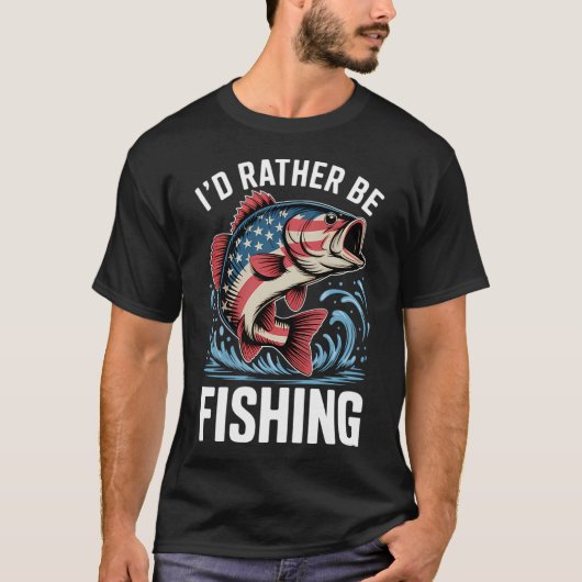 Amerikaanse baars t-shirt (Voorkant)