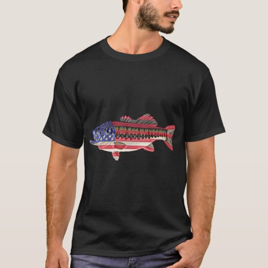 Amerikaanse Baars T-shirt (Voorkant)