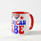 Amerikaanse Babe 4July Mok (Voorkant rechts)