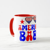 Amerikaanse Babe 4July Mok (Voorkant links)