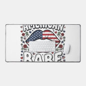 Amerikaanse Babe Patriottische Vintage Gravure Ont Bureaumat (Keyboard & Muis)