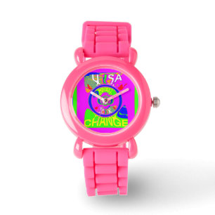 Amerikaanse Baby roze wisseltijd laatste campagnes Horloge