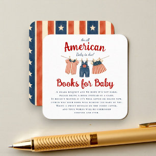 Amerikaanse babyboeken voor babykaart informatiekaartje
