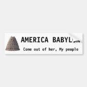 Amerikaanse Babylon Bumpersticker (Voorkant)