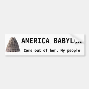 Amerikaanse Babylon Bumpersticker
