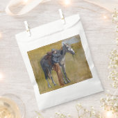 Amerikaanse Badlands: Old West Cowboy met paard Bedankzakje (Geknipt)