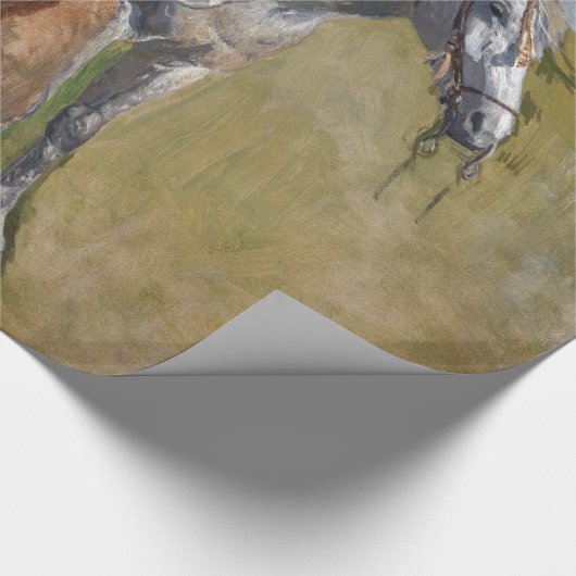 Amerikaanse Badlands: Old West Cowboy met paard Cadeaupapier (Hoek)