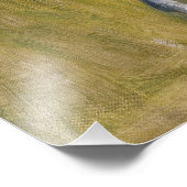 Amerikaanse Badlands: Old West Cowboy met paard Foto Afdruk (Hoek)