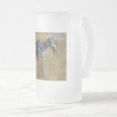 Amerikaanse Badlands: Old West Cowboy met paard Matglas Bierpul (Voorkant rechts)