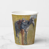 Amerikaanse Badlands: Old West Cowboy met paard Papieren Bekers (Achterkant)