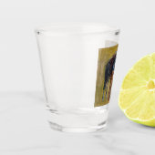 Amerikaanse Badlands: Old West Cowboy met paard Shot Glas (Links)