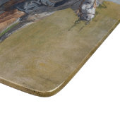 Amerikaanse Badlands: Old West Cowboy met paard Snijplank (Hoek)