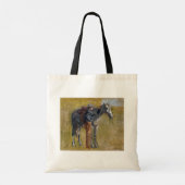Amerikaanse Badlands: Old West Cowboy met paard Tote Bag (Achterkant)