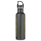 Amerikaanse Badlands: Old West Cowboy met paard Waterfles (Achterkant)