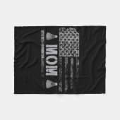 Amerikaanse Badminton Moeder Usa Vlag Team Badmint Fleece Deken (Voorkant (Horizontaal))