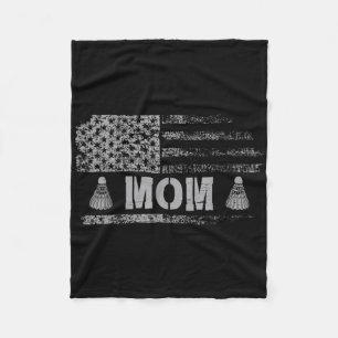 Amerikaanse Badminton Moeder Usa Vlag Team Badmint Fleece Deken