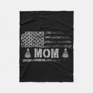 Amerikaanse Badminton Moeder Usa Vlag Team Badmint Fleece Deken