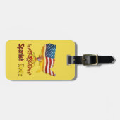 Amerikaanse Bagagelabel Sjabloon (Voorkant horizontaal)
