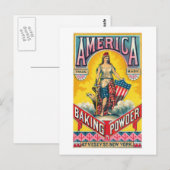 Amerikaanse bakpoeder briefkaart (Voorkant / Achterkant)