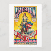Amerikaanse bakpoeder briefkaart (Voorkant)