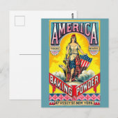 Amerikaanse bakpoeder briefkaart (Voorkant / Achterkant)