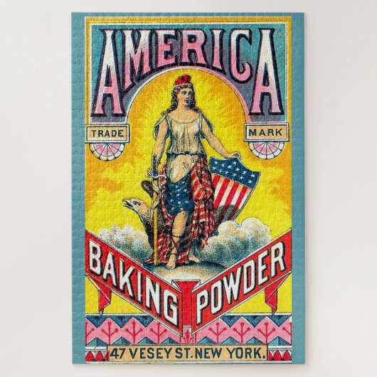 Amerikaanse bakpoeder legpuzzel (Verticaal)