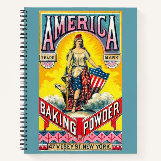 Amerikaanse bakpoeder notitieboek (Voorkant)