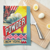 Amerikaanse bakpoeder theedoek (Quarter Fold)