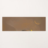 Amerikaanse Bald-adelaar op bruin Yogamat (Achterkant (horizontaal))