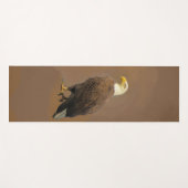 Amerikaanse Bald-adelaar op bruin Yogamat (Voorkant (horizontaal))