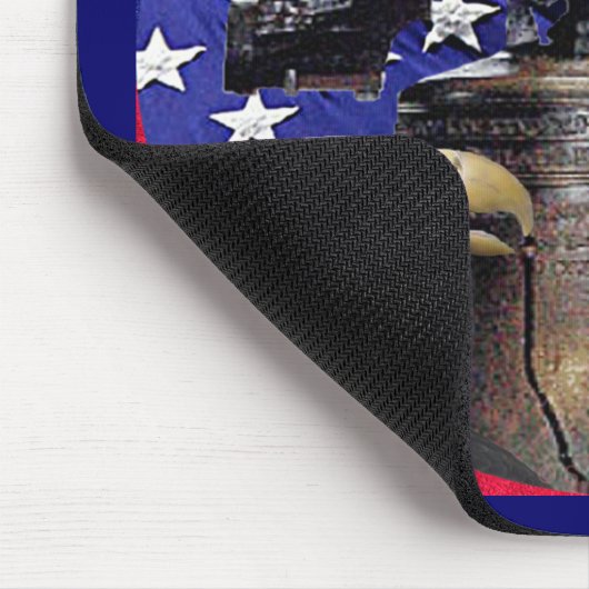 Amerikaanse Bald Eagle, Bell en Flag Muismat (Hoek)