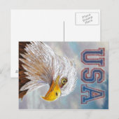 Amerikaanse Bald Eagle Briefkaart (Voorkant / Achterkant)