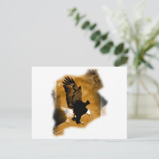 Amerikaanse Bald Eagle Briefkaart (Staand voorkant)