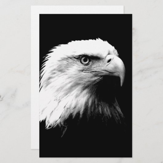 Amerikaanse Bald Eagle Briefpapier (Voorkant / Achterkant)