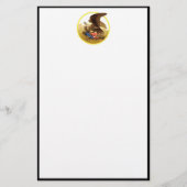 -Amerikaanse Bald Eagle Briefpapier (Voorkant)