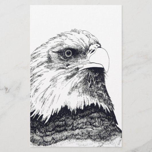 Amerikaanse Bald Eagle Briefpapier (Voorkant)