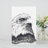 Amerikaanse Bald Eagle Briefpapier (Staand voorkant)
