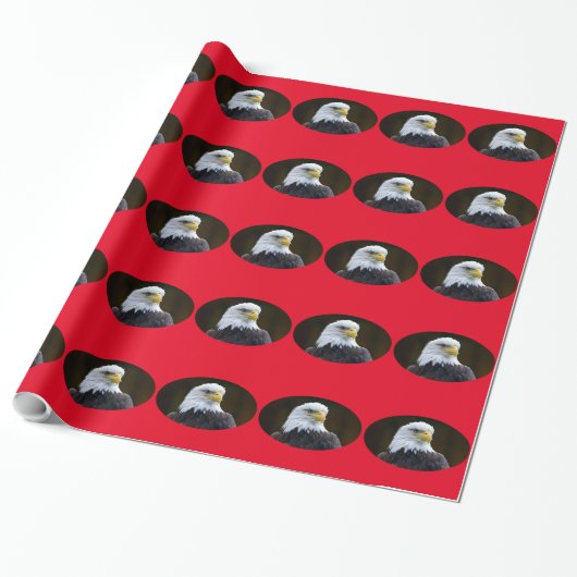 Amerikaanse Bald Eagle Cadeaupapier (Uitgerold)