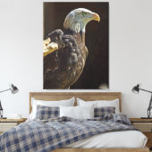 Amerikaanse Bald Eagle Canvas Afdruk (Insitu (Slaapkamer))