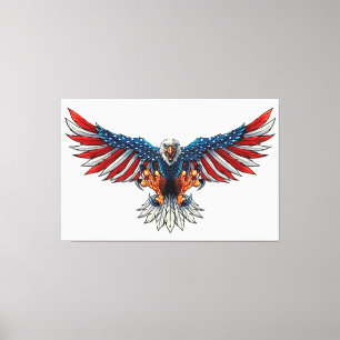 Amerikaanse Bald Eagle Canvas Afdruk