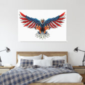 Amerikaanse Bald Eagle Canvas Afdruk (Insitu (Slaapkamer))