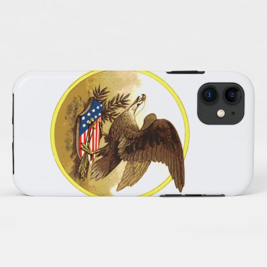 -Amerikaanse Bald Eagle Case-Mate iPhone Case (Achterkant (horizontaal))