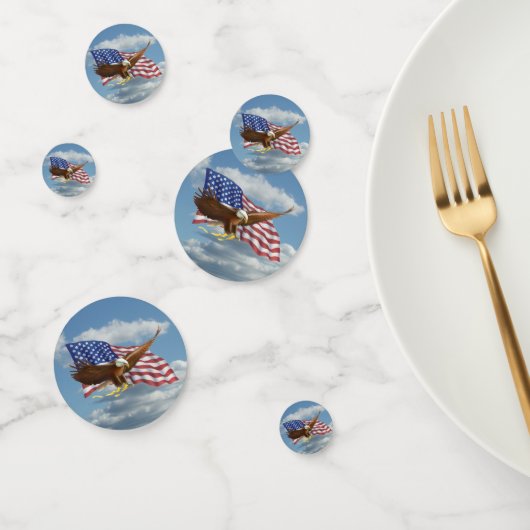 Amerikaanse Bald Eagle Confetti (Groep)