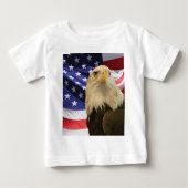 Amerikaanse Bald Eagle en vlag (Voorkant)