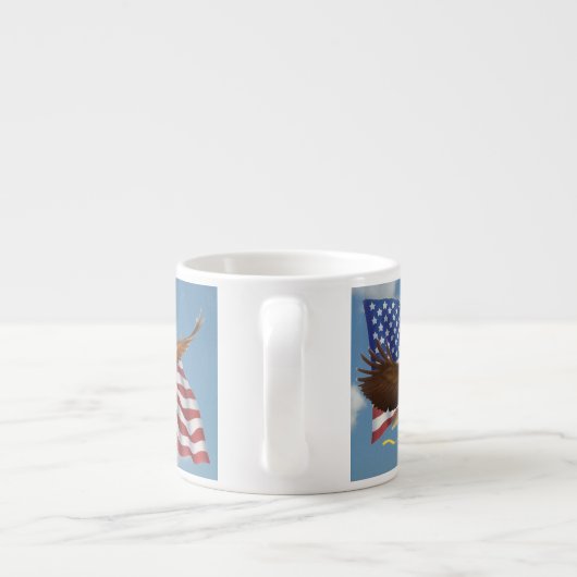 Amerikaanse Bald Eagle Espresso Kop (Achterkant)