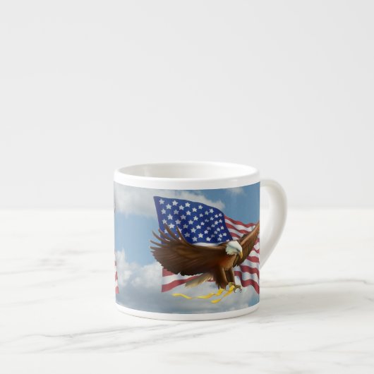 Amerikaanse Bald Eagle Espresso Kop (Voorkant rechts)
